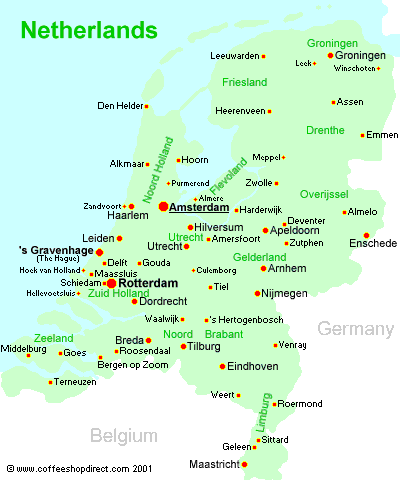 Map of Netherlands